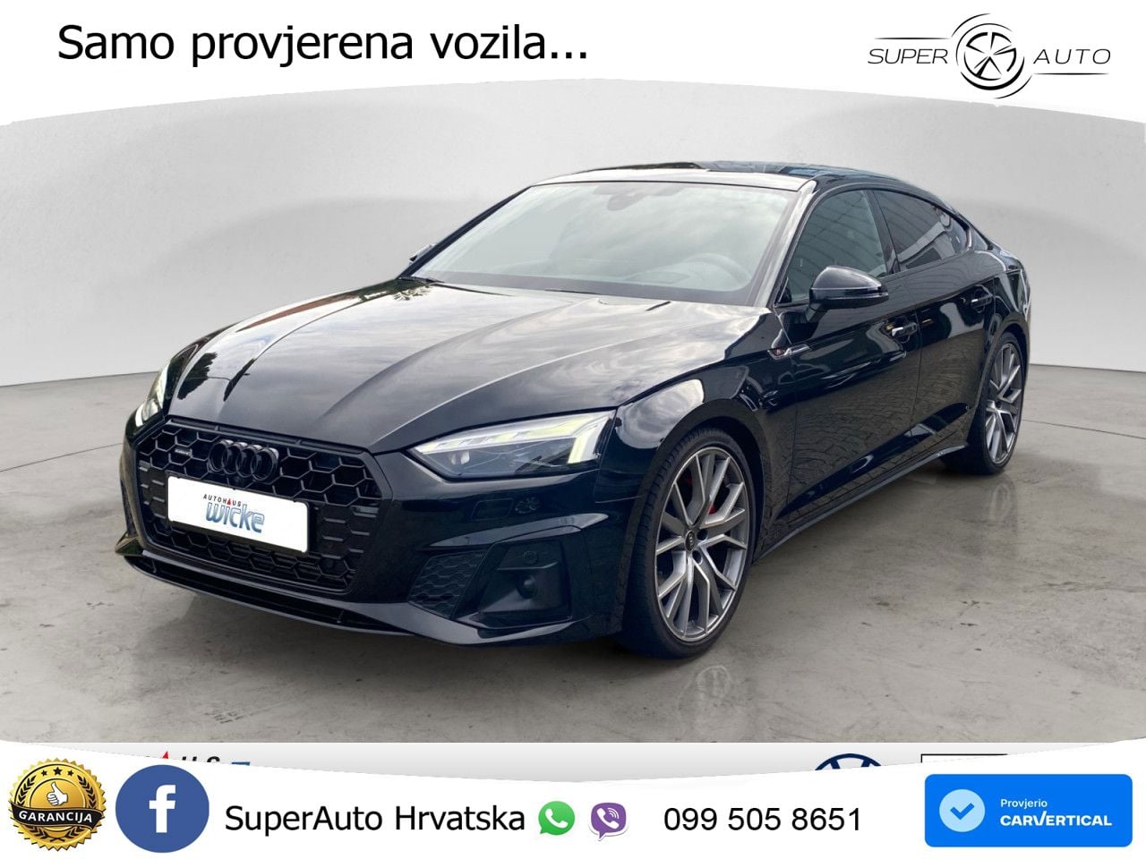 Audi A5 Sportback 45 TFSI (265 KS) quattro S tronic S line LED+GR SJED+ACC