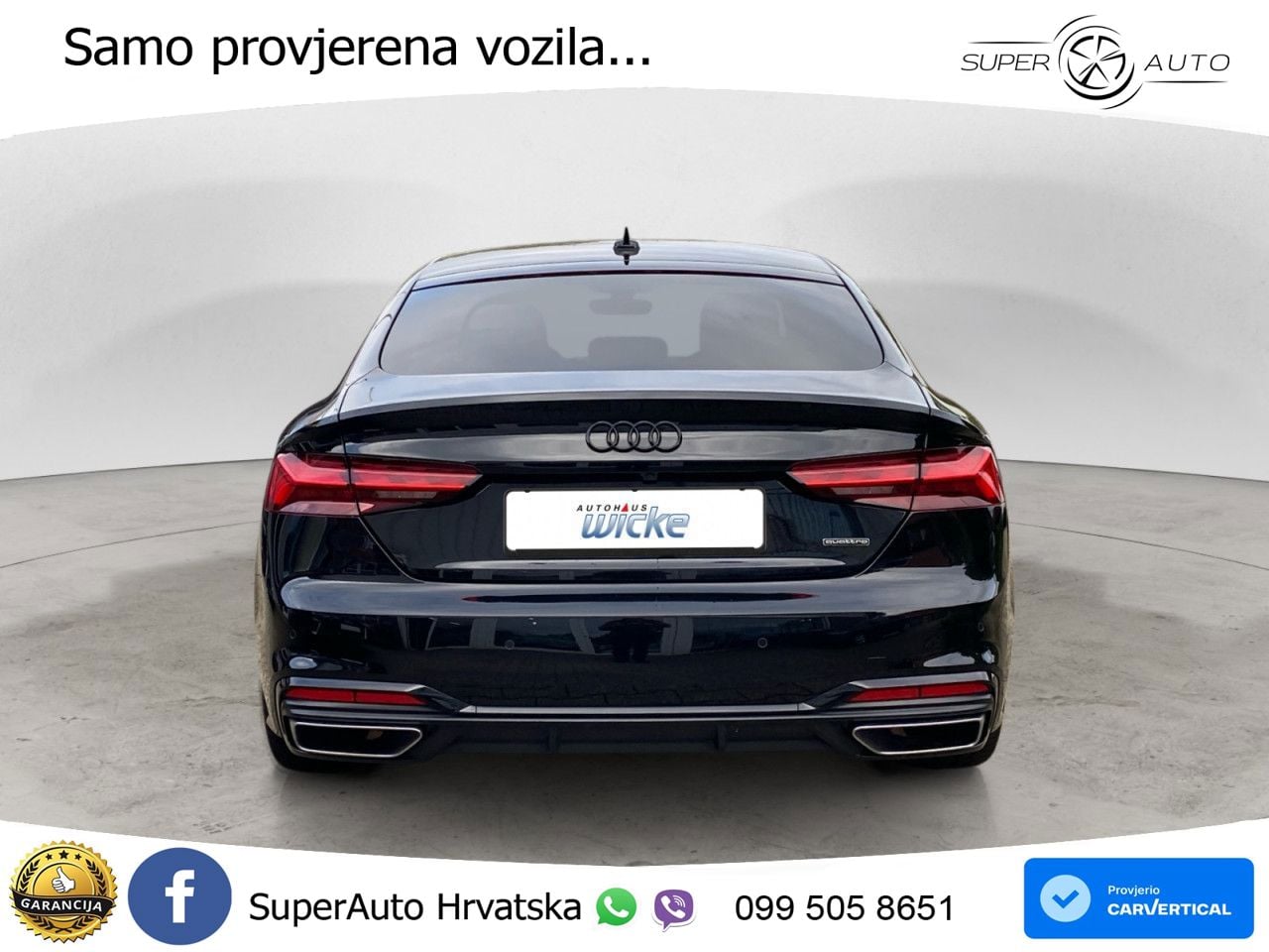 Audi A5 Sportback 45 TFSI (265 KS) quattro S tronic S line LED+GR SJED+ACC