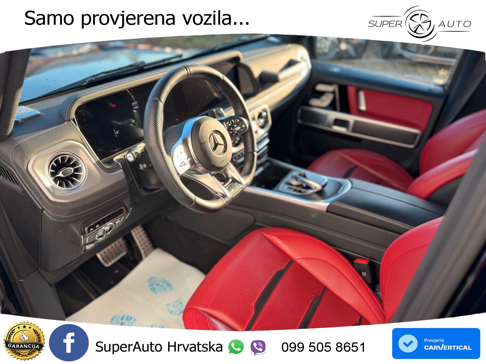Mercedes AMG G 63 Long V8 (585 KS) 4MATIC 9G-TRONIC AMG SPEEDSHIFT TCT Exclusive ZRAČNI+ACC+4xGR SJED+KAM