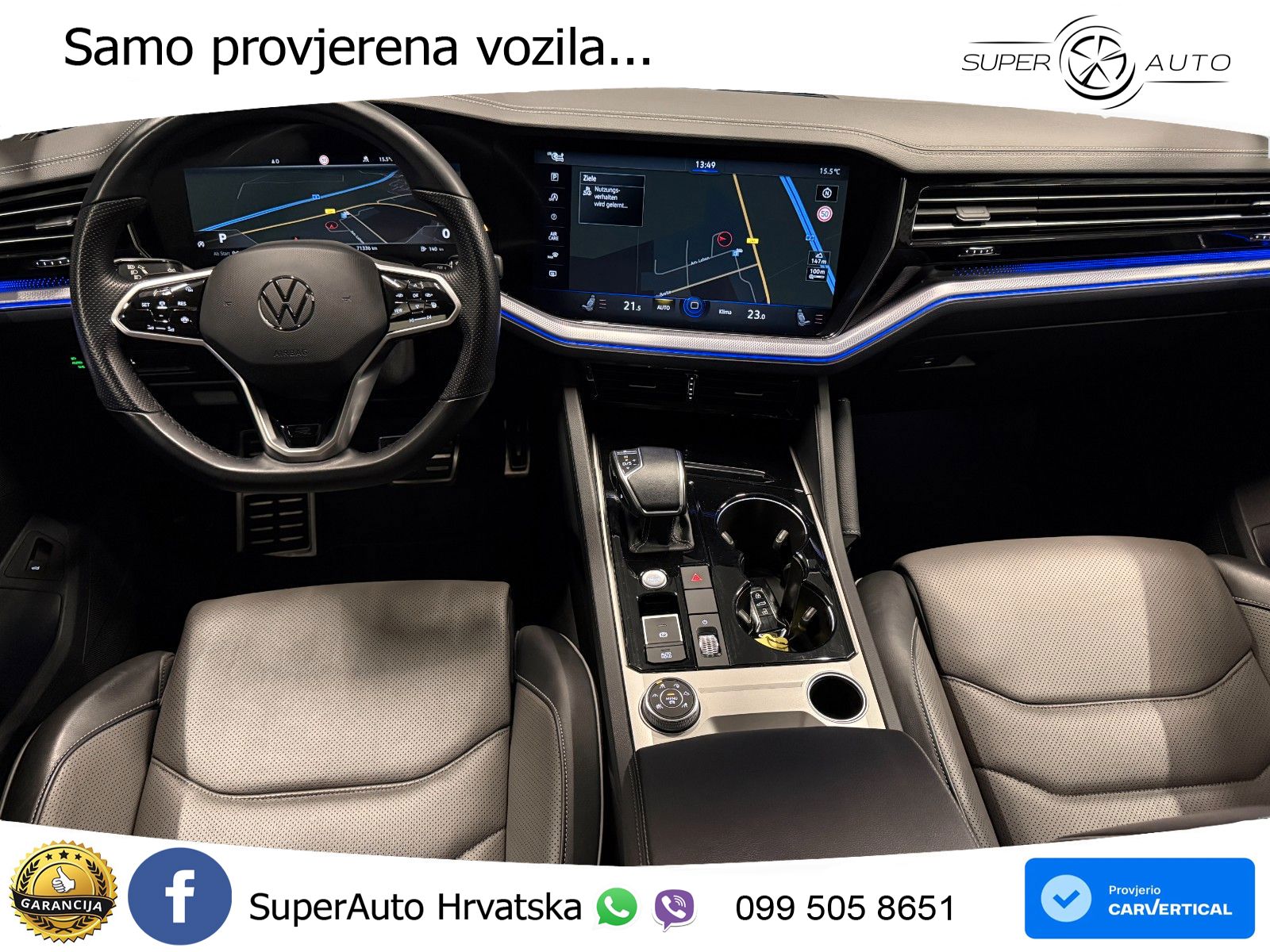 Volkswagen Touareg 3.0 V6 TDI (286 KS) 4MOTION Tiptronic R-Line MATRIX+GR SJED+KAM