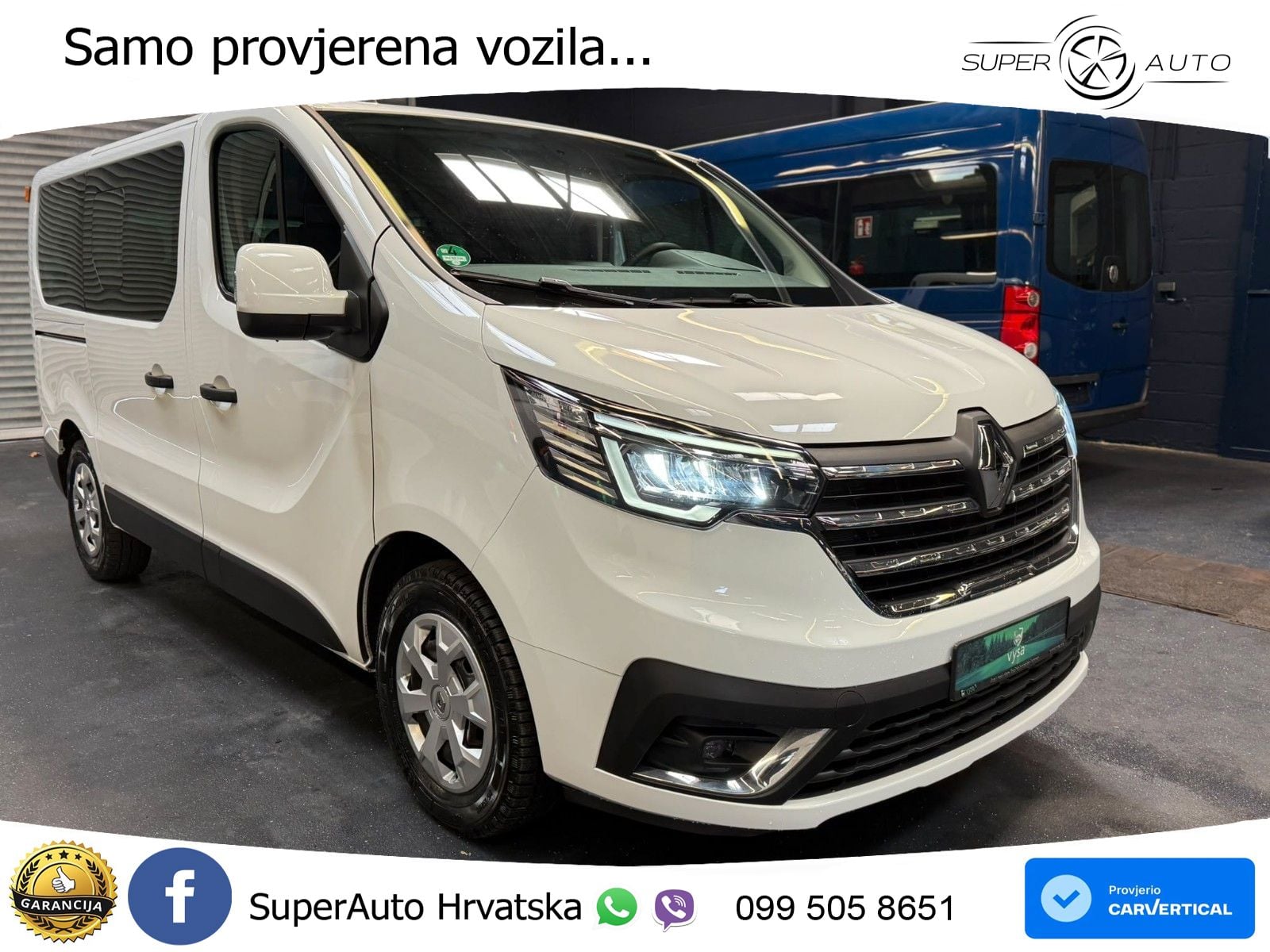 Renault Trafic Kombi L1H1 Life Style 8 Sitze AC LED PDC 110 KS