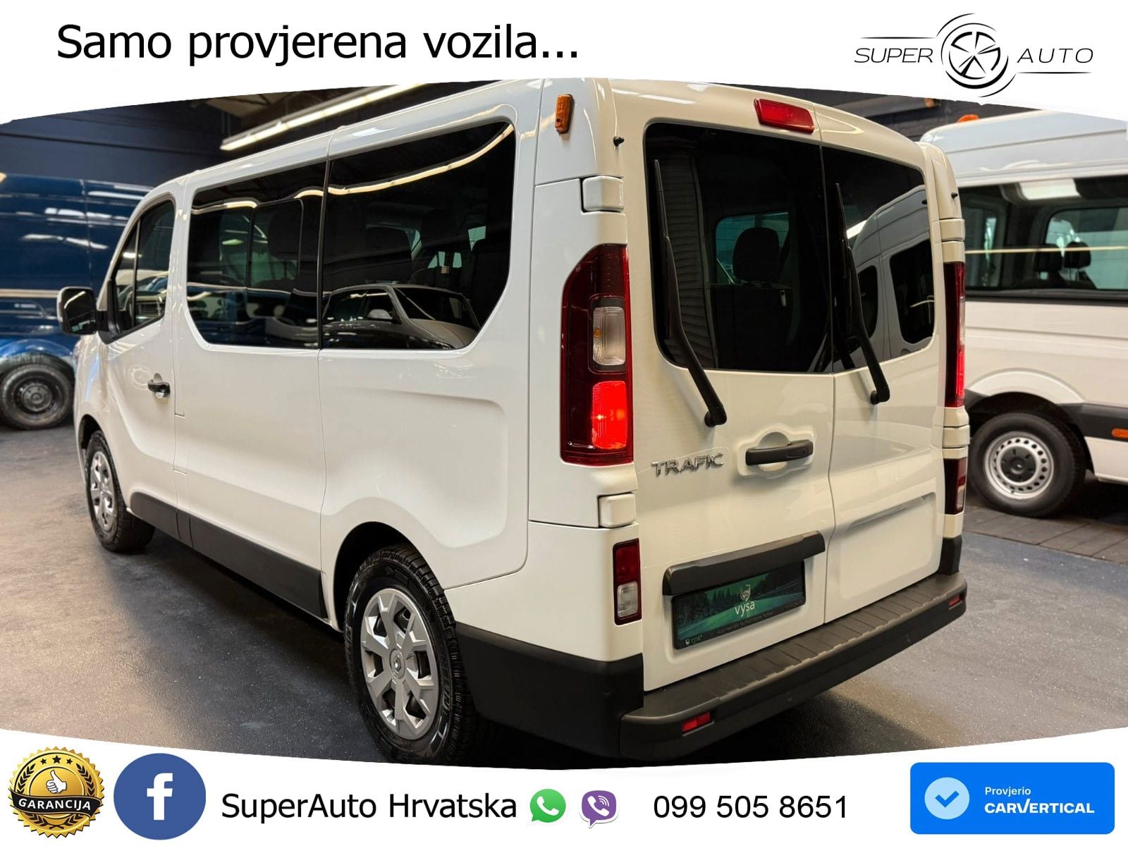 Renault Trafic Kombi L1H1 Life Style 8 Sitze AC LED PDC 110 KS