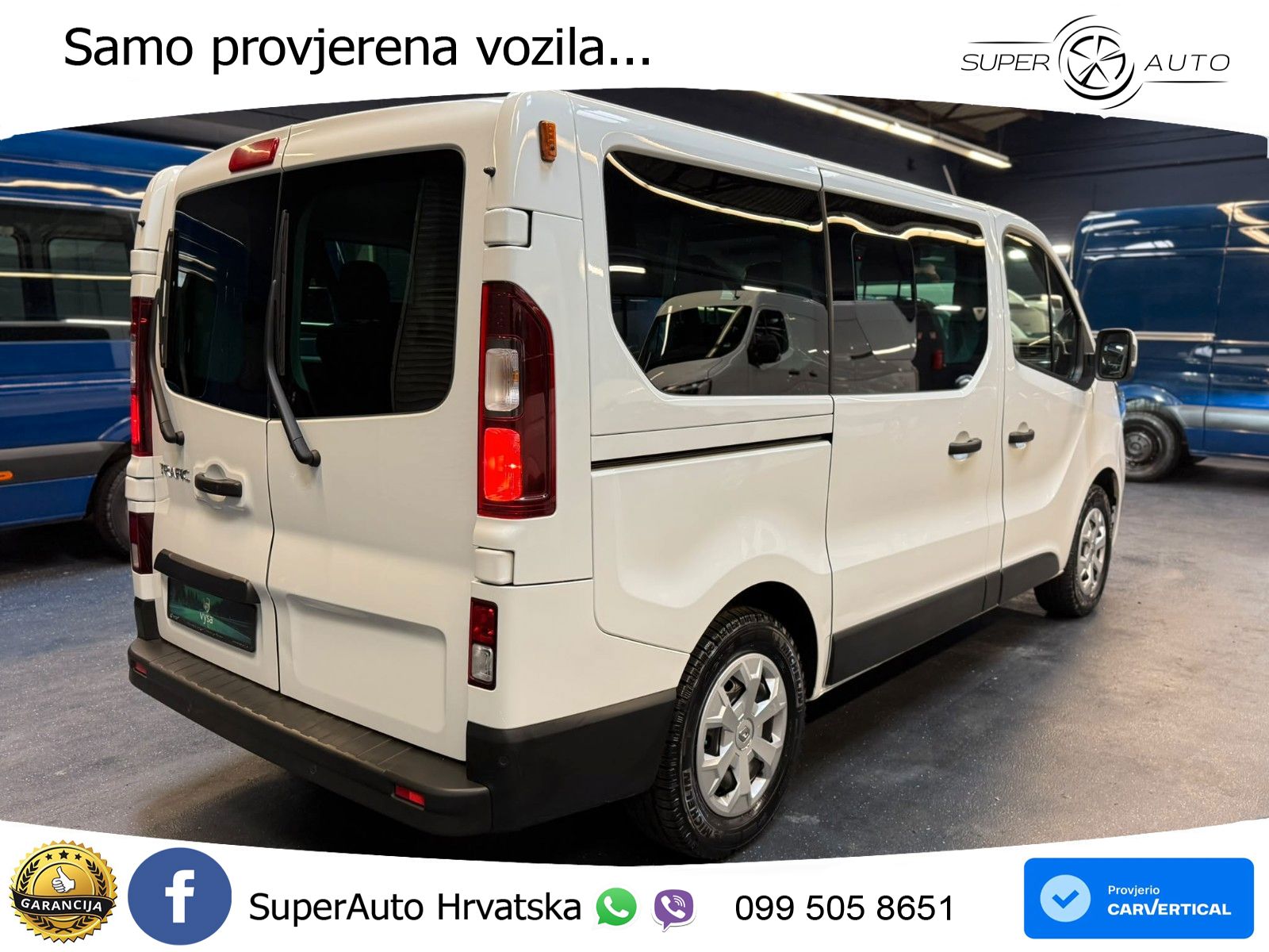 Renault Trafic Kombi L1H1 Life Style 8 Sitze AC LED PDC 110 KS
