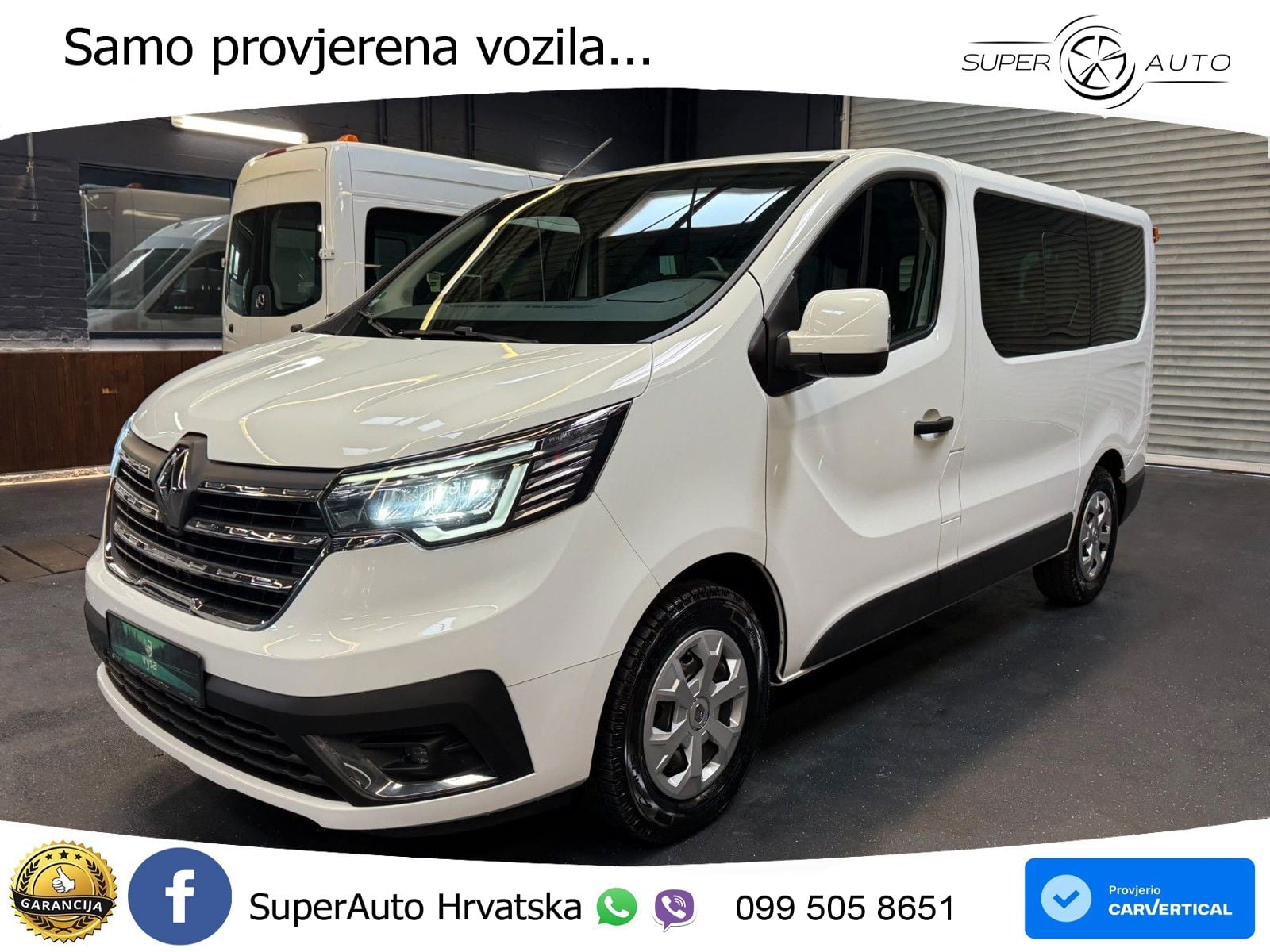 Renault Trafic Kombi L1H1 Life Style 8 Sitze AC LED PDC 110 KS