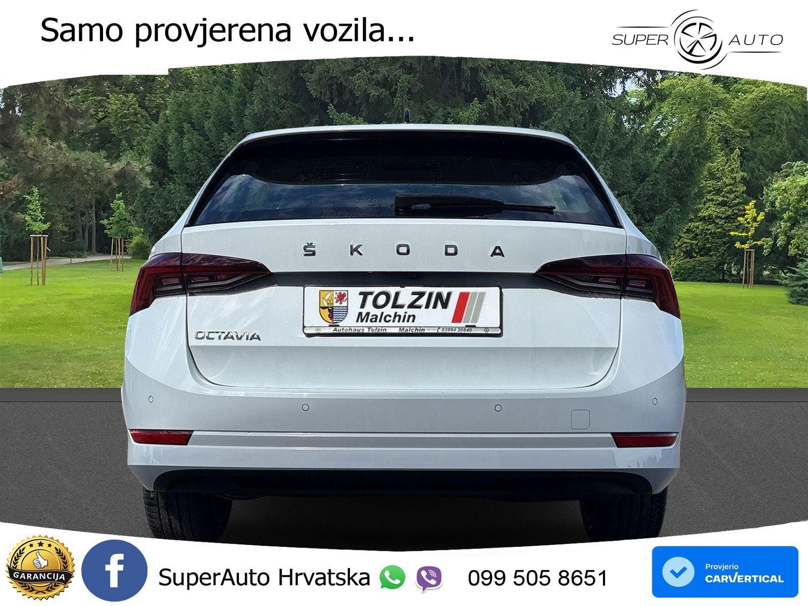 Škoda Octavia Combi 2.0 TDI (150 KS) DSG LED+GR SJED+ACC