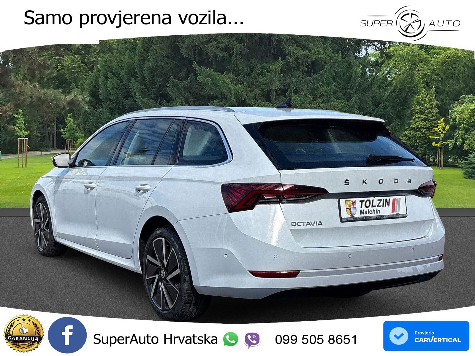 Škoda Octavia Combi 2.0 TDI (150 KS) DSG LED+GR SJED+ACC