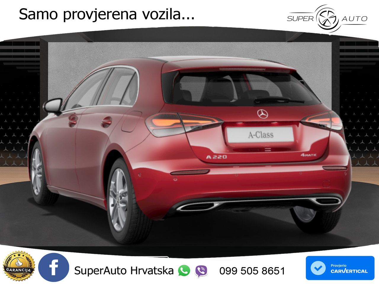 Mercedes-Benz A 220 4MATIC 8G-DCT LED+GR SJED+ACC