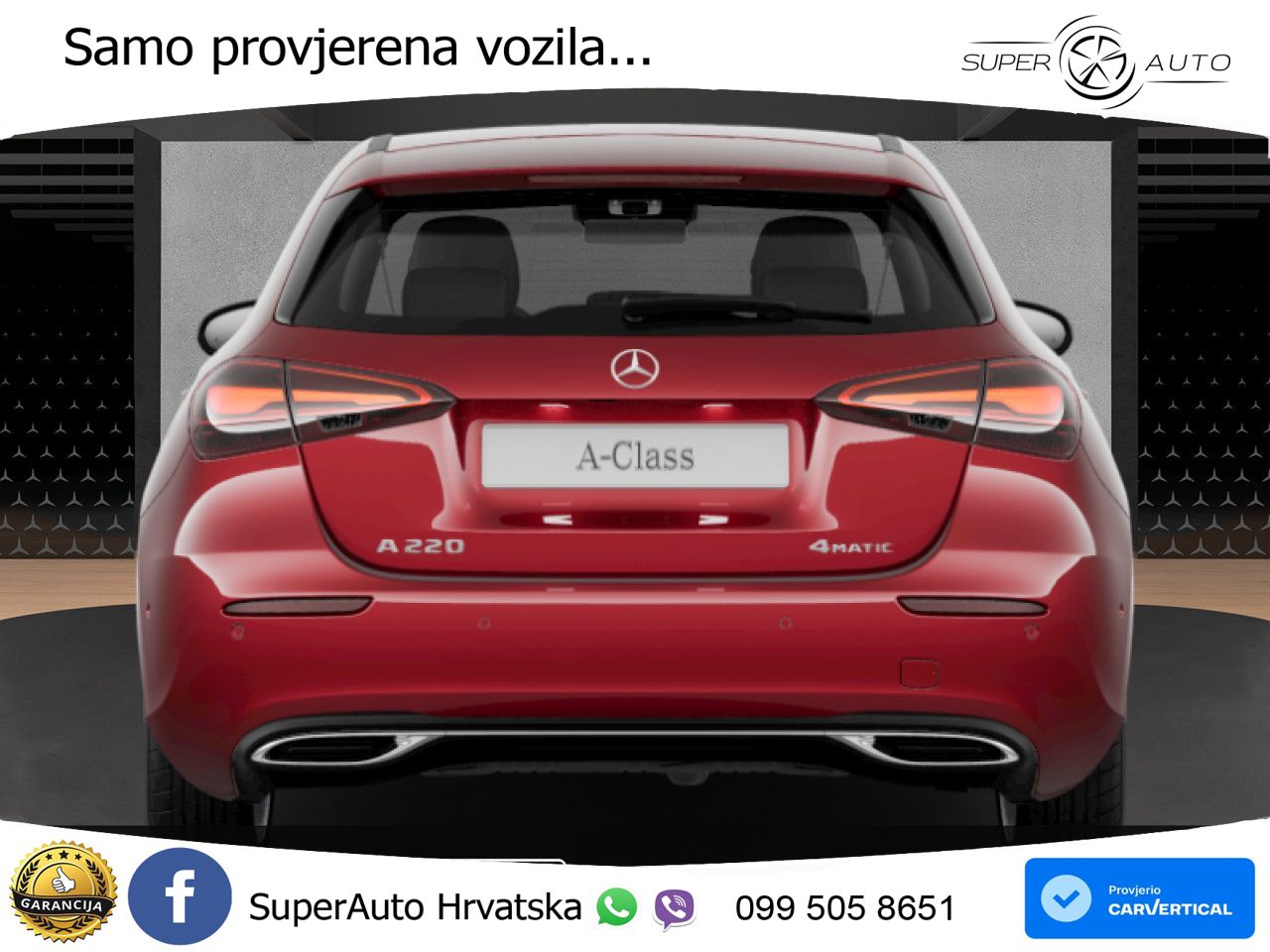 Mercedes-Benz A 220 4MATIC 8G-DCT LED+GR SJED+ACC