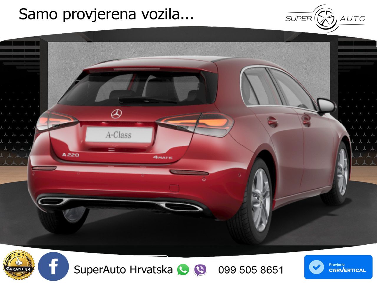 Mercedes-Benz A 220 4MATIC 8G-DCT LED+GR SJED+ACC