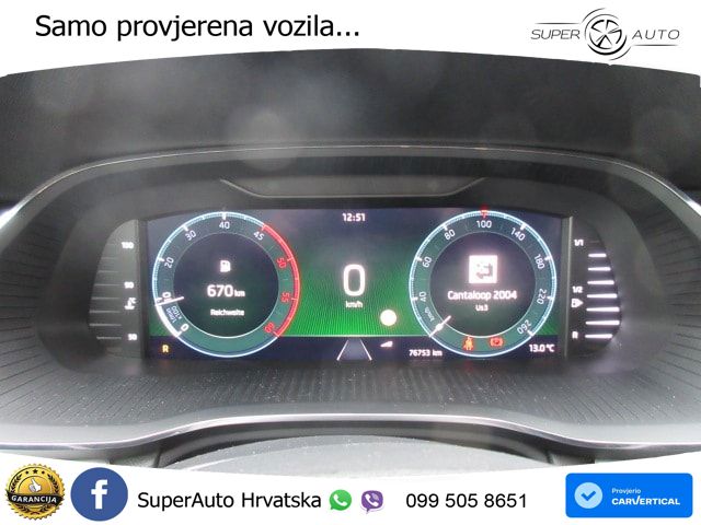 Škoda Octavia Combi 2.0 TDI (150 KS) DSG LED+GR SJED+ACC