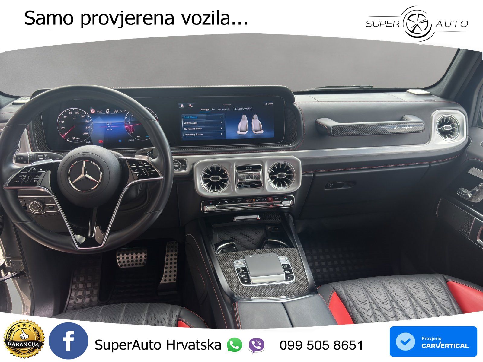 Mercedes G 450d Long (367 KS) 4MATIC 9G-TRONIC Superior ACC+GR SJED+360+PANO