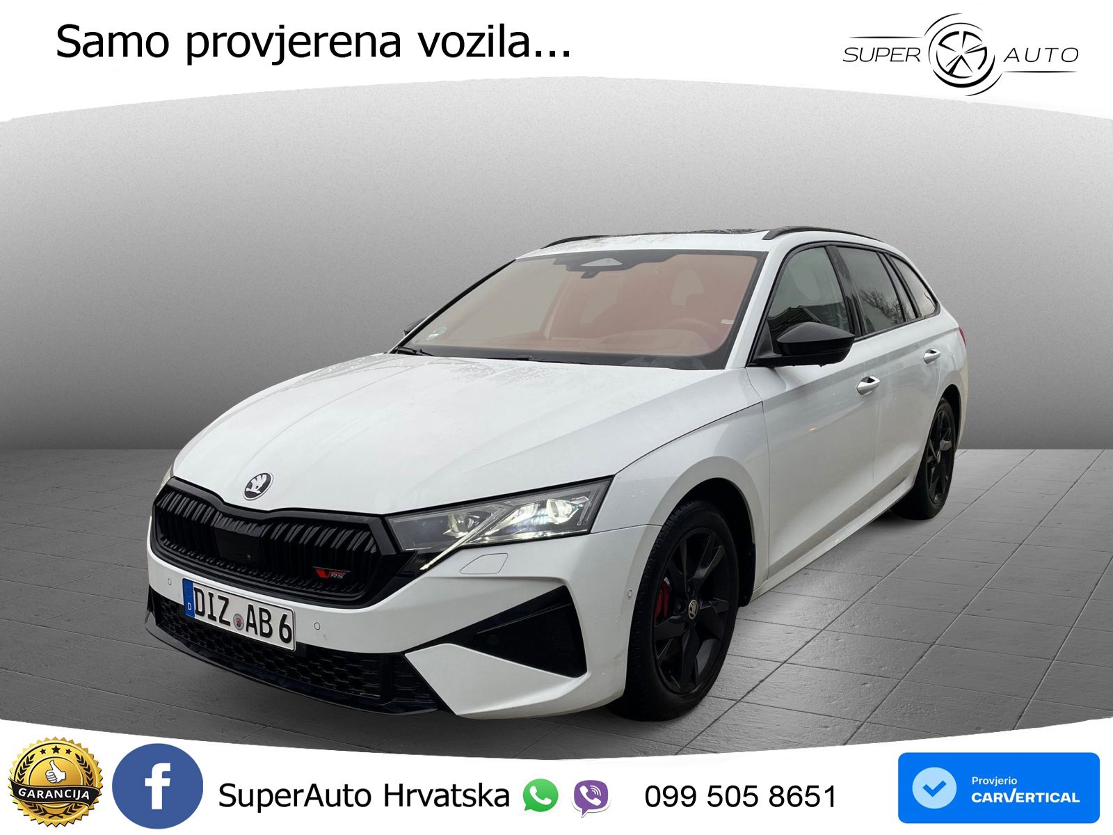Škoda Octavia Combi RS 2.0 TSI (265 KS) DSG LED+GR SJED+ACC