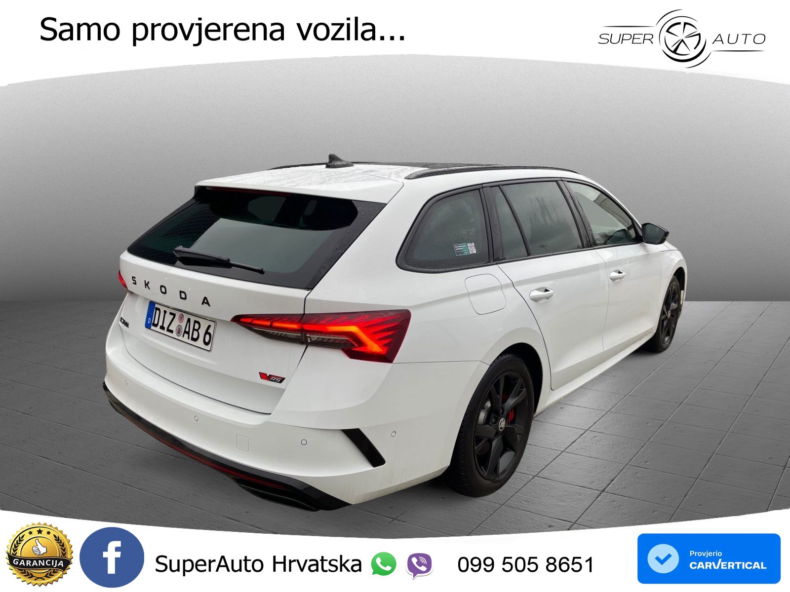 Škoda Octavia Combi RS 2.0 TSI (265 KS) DSG LED+GR SJED+ACC