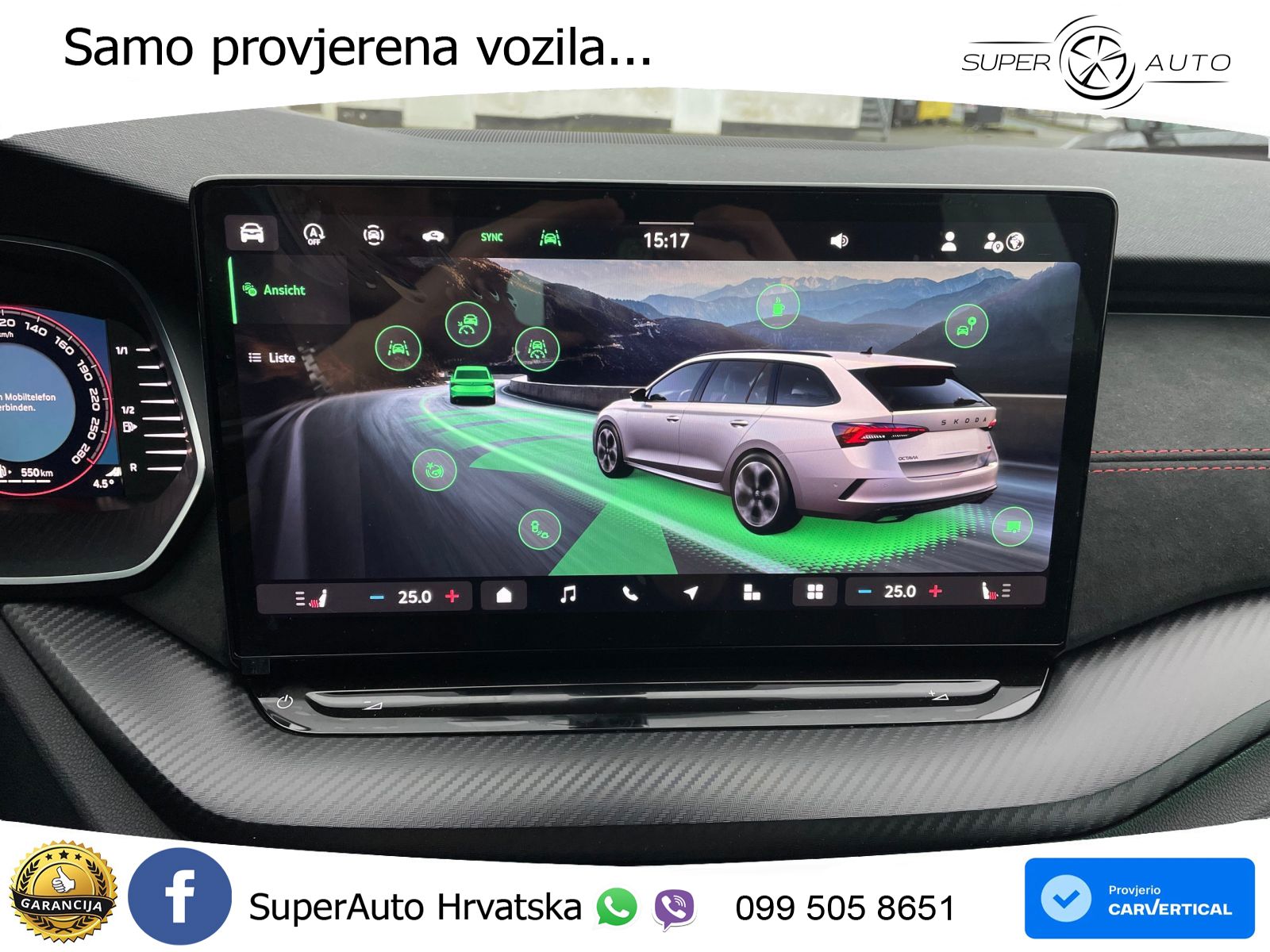 Škoda Octavia Combi RS 2.0 TSI (265 KS) DSG LED+GR SJED+ACC
