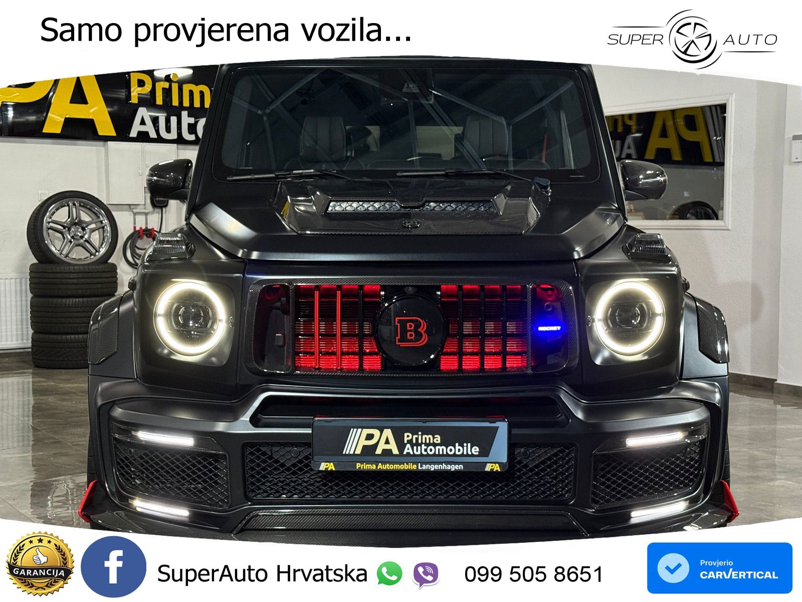Mercedes AMG G 63 Long V8 (585 KS) 4MATIC 9G-TRONIC AMG SPEEDSHIFT PLUS Manufaktur LED+GR SJED+ACC