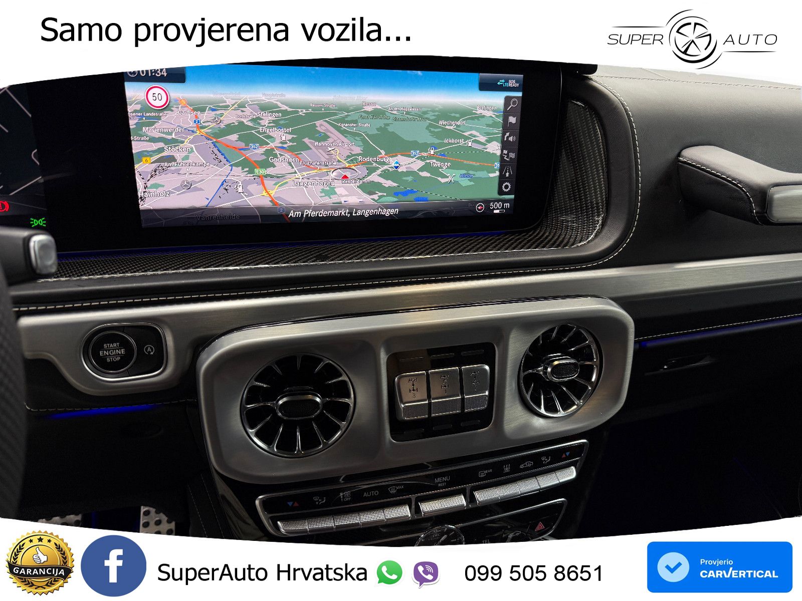 Mercedes AMG G 63 Long V8 (585 KS) 4MATIC 9G-TRONIC AMG SPEEDSHIFT PLUS Manufaktur LED+GR SJED+ACC