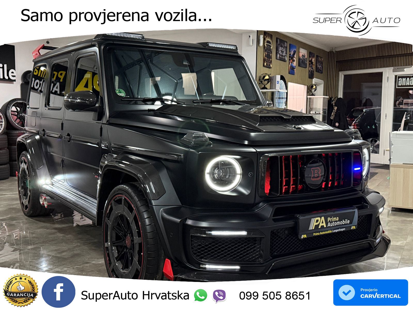 Mercedes AMG G 63 Long V8 (585 KS) 4MATIC 9G-TRONIC AMG SPEEDSHIFT PLUS Manufaktur LED+GR SJED+ACC