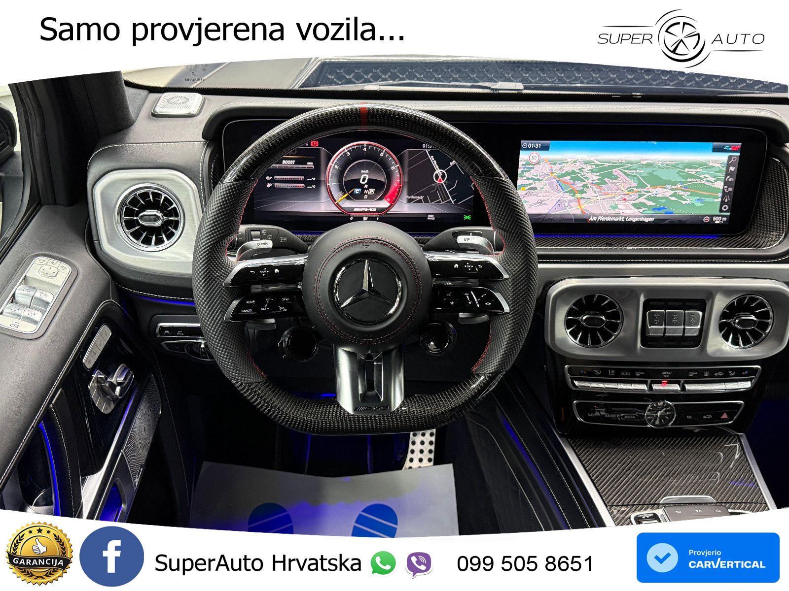 Mercedes AMG G 63 Long V8 (585 KS) 4MATIC 9G-TRONIC AMG SPEEDSHIFT PLUS Manufaktur LED+GR SJED+ACC