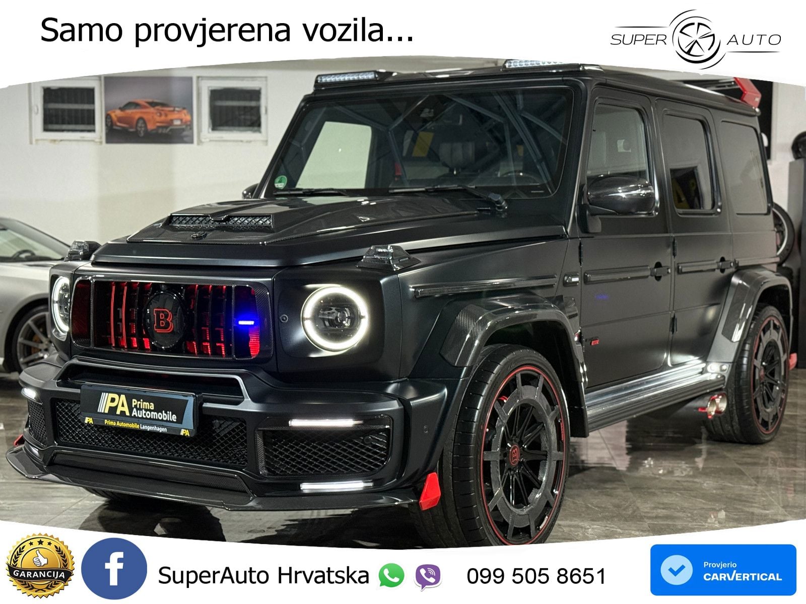 Mercedes AMG G 63 Long V8 (585 KS) 4MATIC 9G-TRONIC AMG SPEEDSHIFT PLUS Manufaktur LED+GR SJED+ACC