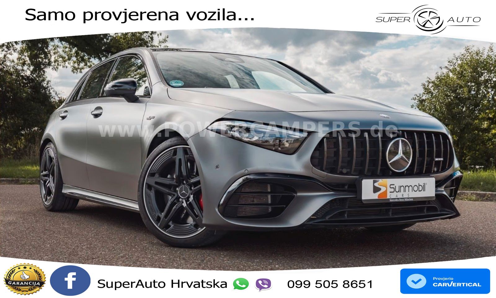 Mercedes-Benz AMG A 45 S 4MATIC+ AMG SPEEDSHIFT DCT 8G LED+GR SJED+ACC