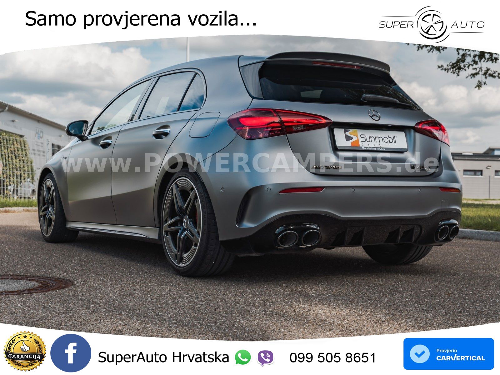 Mercedes-Benz AMG A 45 S 4MATIC+ AMG SPEEDSHIFT DCT 8G LED+GR SJED+ACC