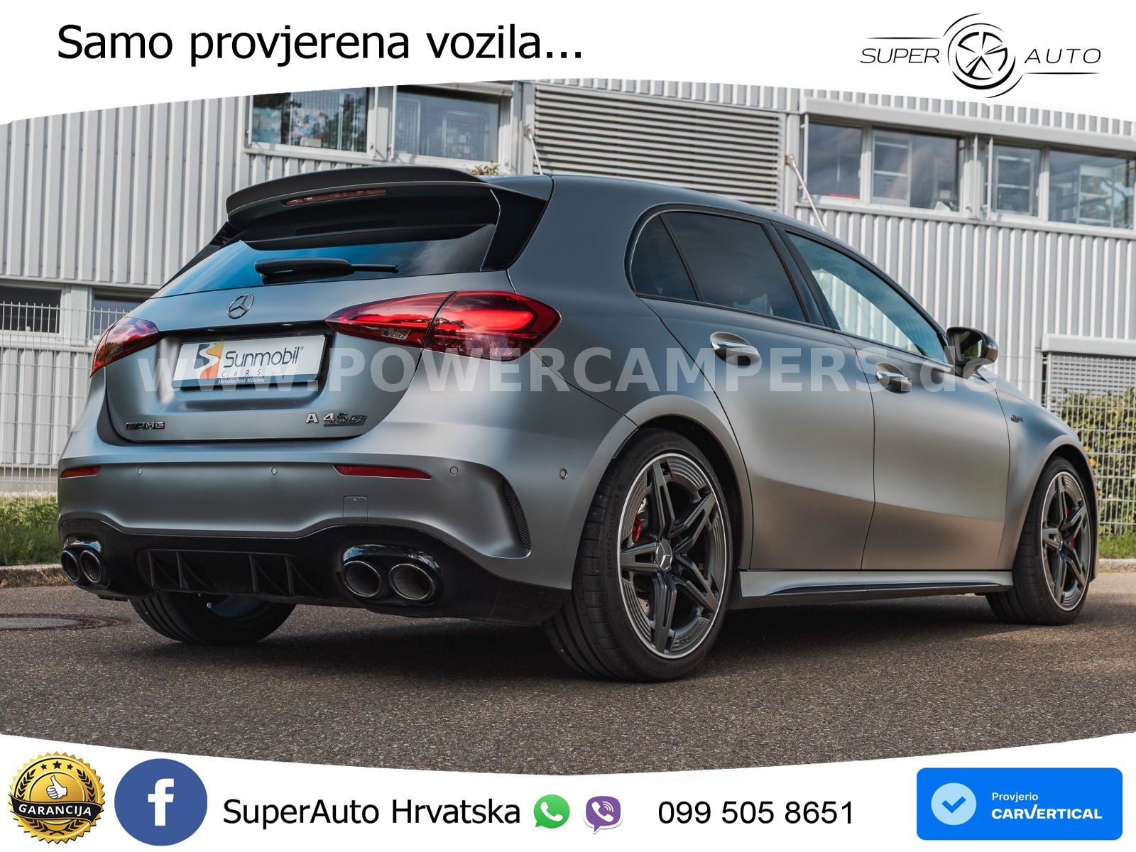 Mercedes-Benz AMG A 45 S 4MATIC+ AMG SPEEDSHIFT DCT 8G LED+GR SJED+ACC
