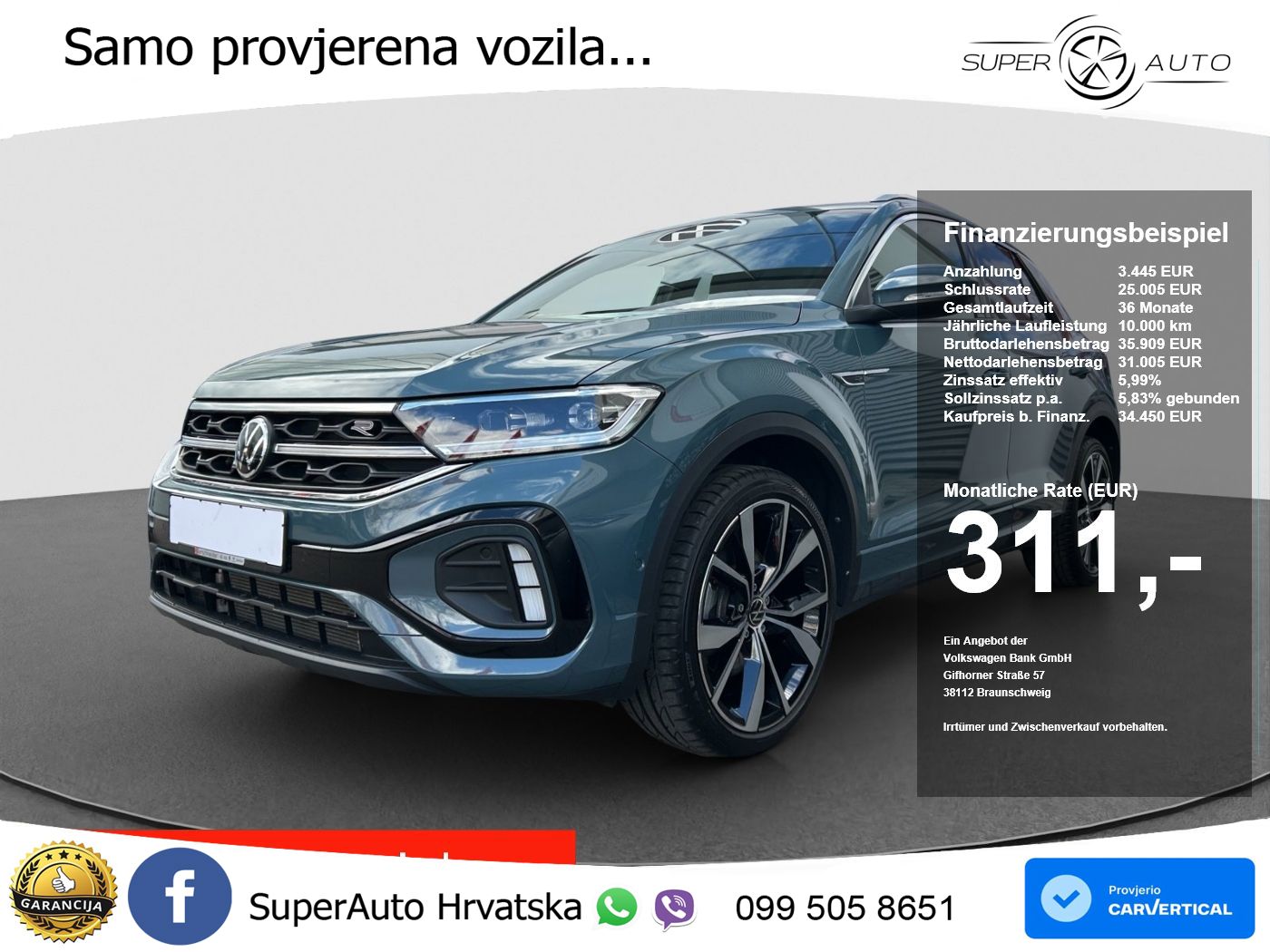 Volkswagen T-Roc I 2.0 TSI (190 KS) 4M DSG LED+GR SJED+ACC