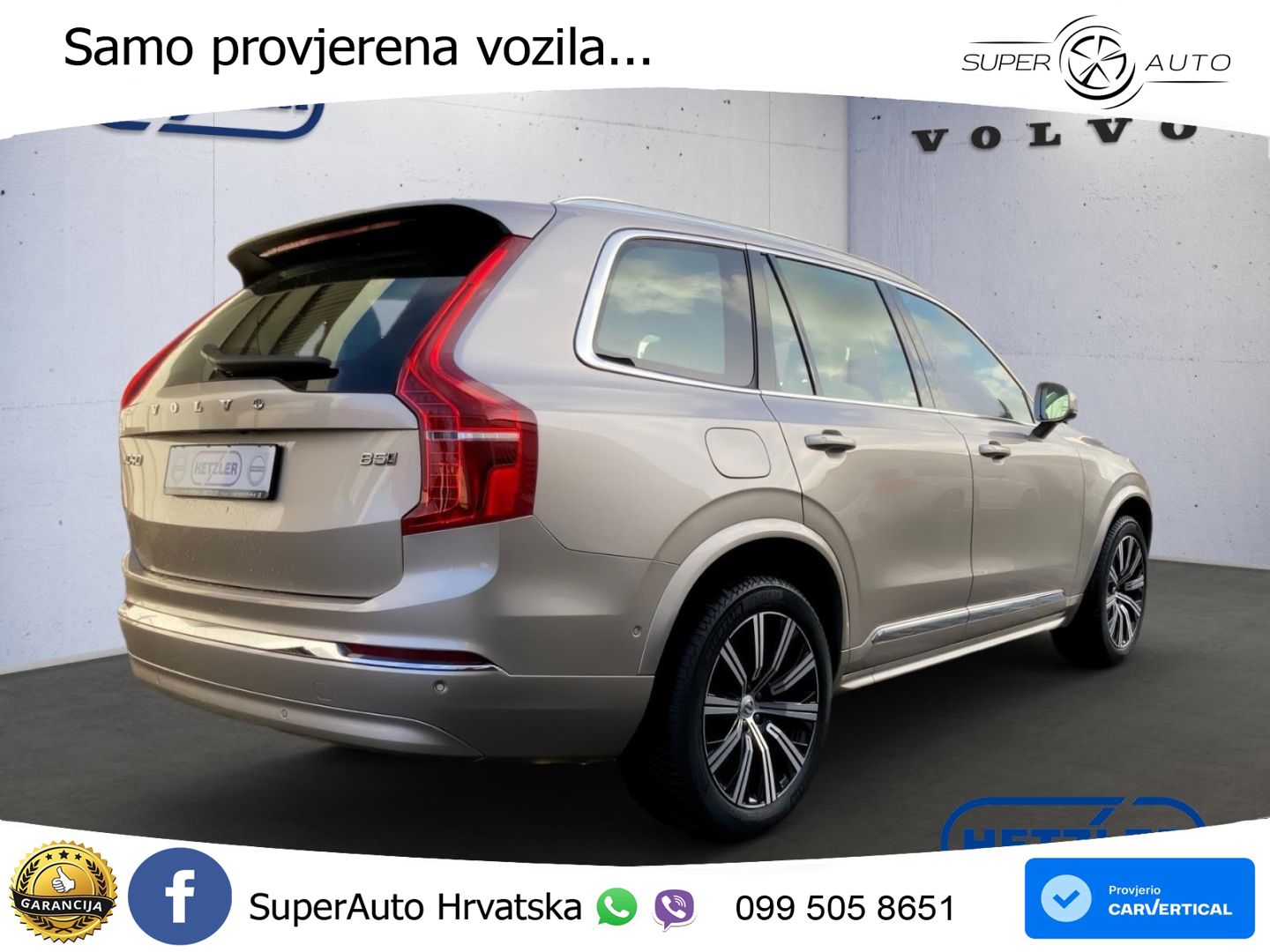 Volvo XC90 2.0 B5 Diesel AWD Automatic ZRAČNI+ACC+4xGR SJED+KAM
