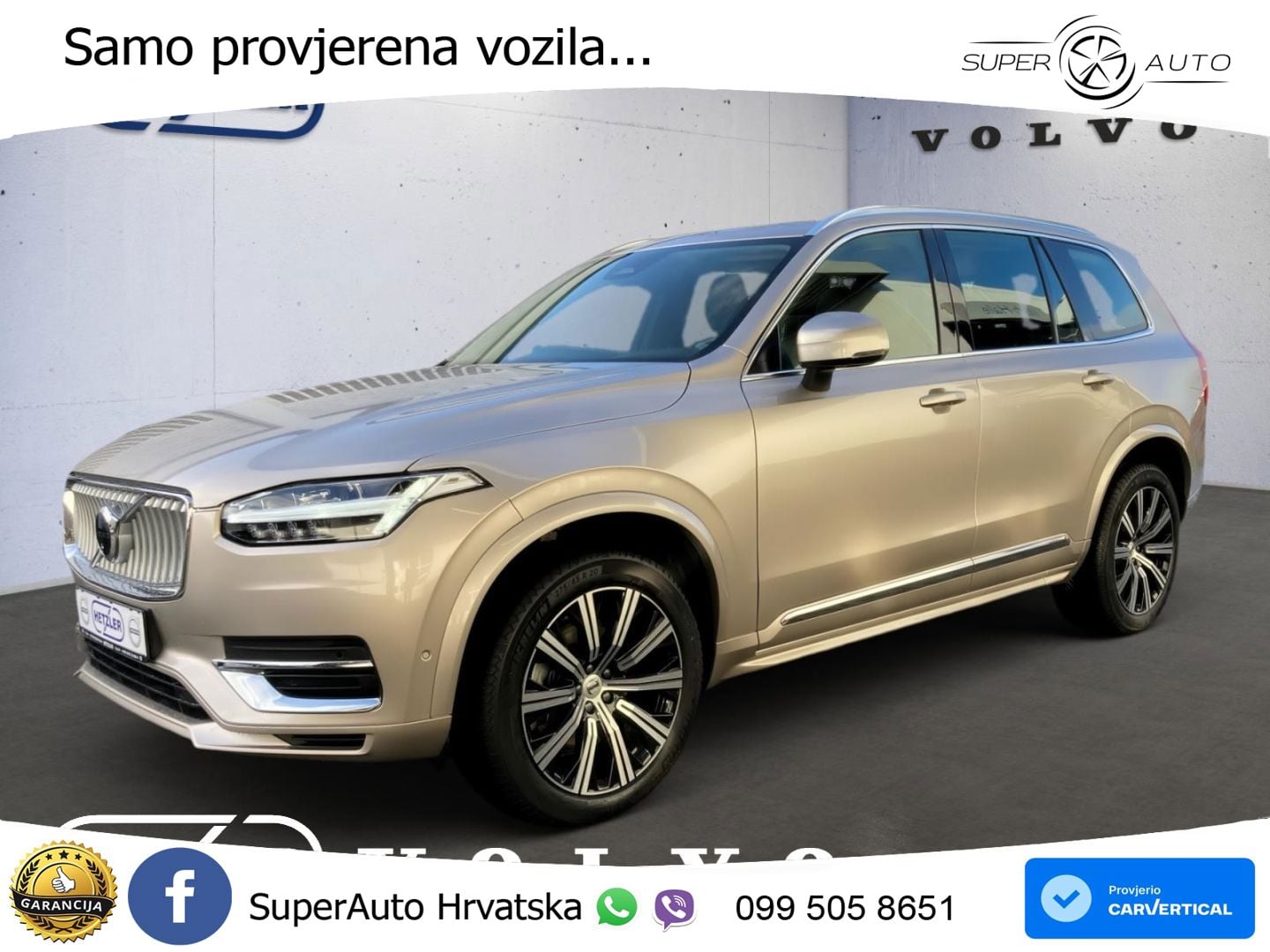 Volvo XC90 2.0 B5 Diesel AWD Automatic ZRAČNI+ACC+4xGR SJED+KAM