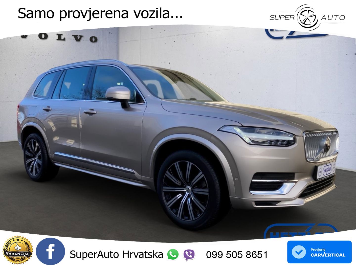 Volvo XC90 2.0 B5 Diesel AWD Automatic ZRAČNI+ACC+4xGR SJED+KAM