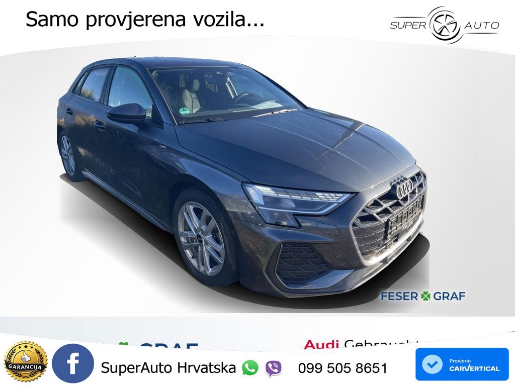 Audi A3 35 TFSI (150 KS) S tronic S line LED+GR SJED+ACC