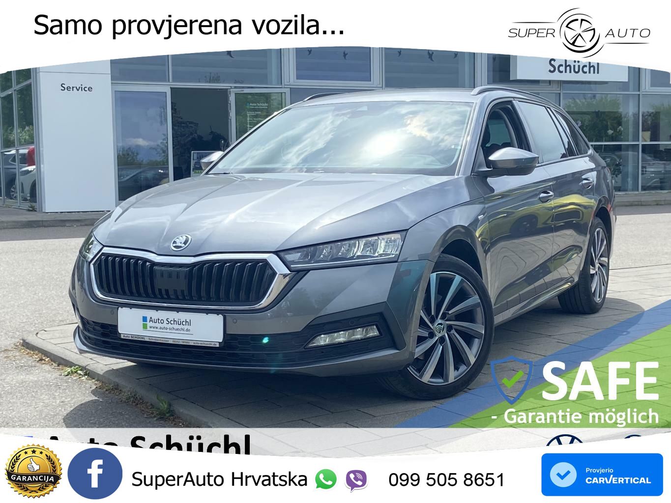 Škoda Octavia Combi 2.0 TDI (150 KS) 4x4 DSG LED+GR SJED+ACC