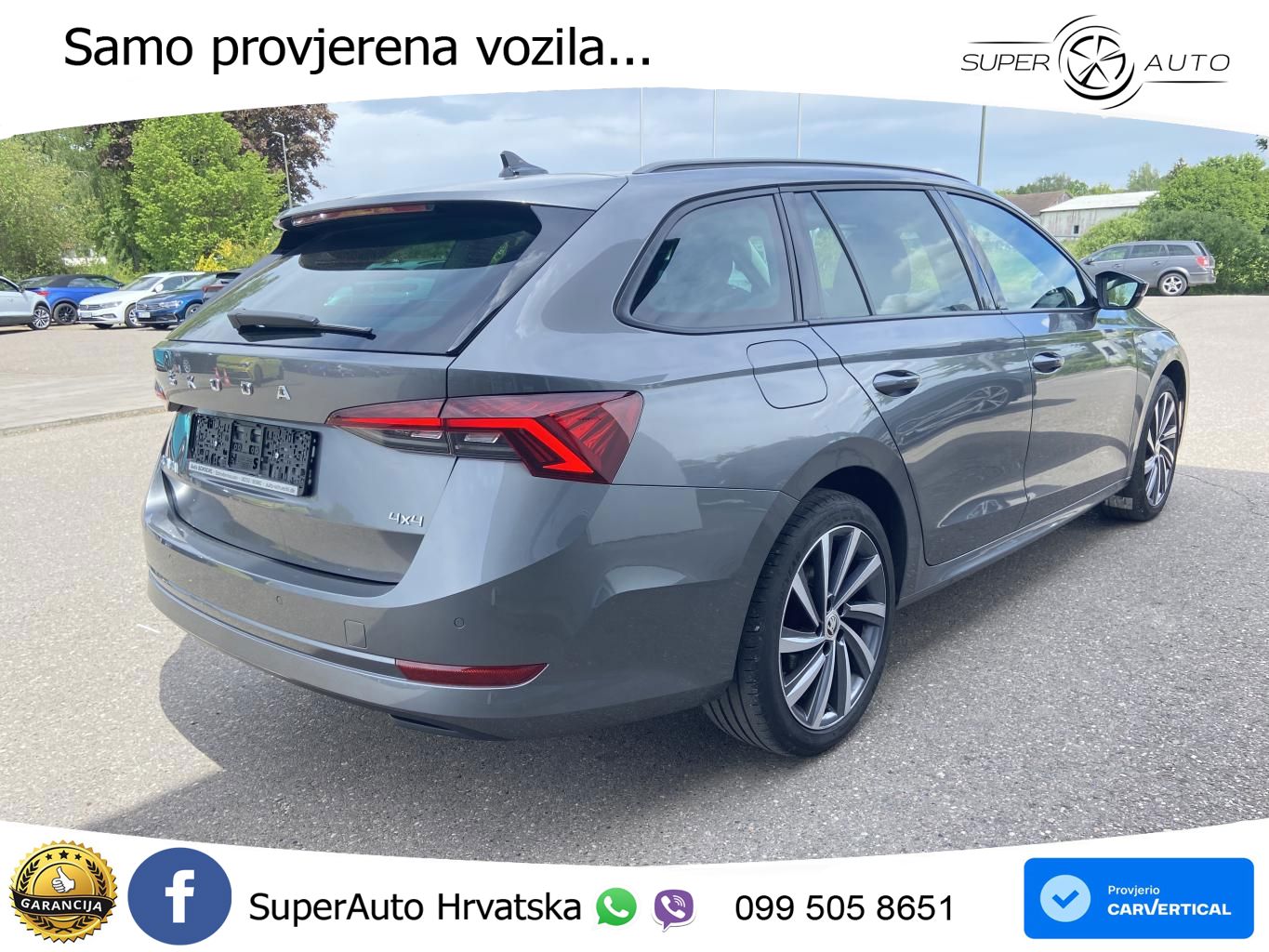 Škoda Octavia Combi 2.0 TDI (150 KS) 4x4 DSG LED+GR SJED+ACC