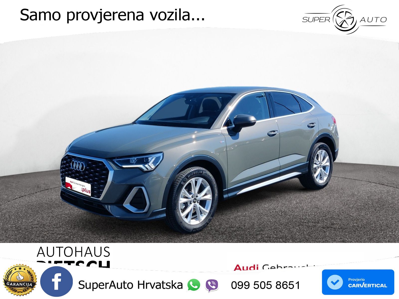 Audi Q3 II Sportback 35 TFSI (150 KS) S tronic S line LED+GR SJED+ACC