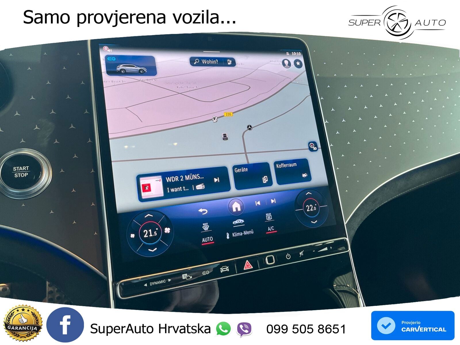 Mercedes EQE SUV 500 100 kWh (408 KS) 4MATIC AMG ZRAČNI+ACC+GR SJED+KAM