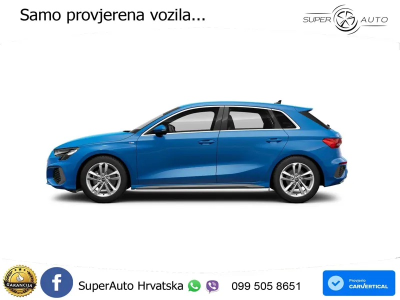 Audi A3 35 TFSI (150 KS) S line LED+GR SJED+ACC