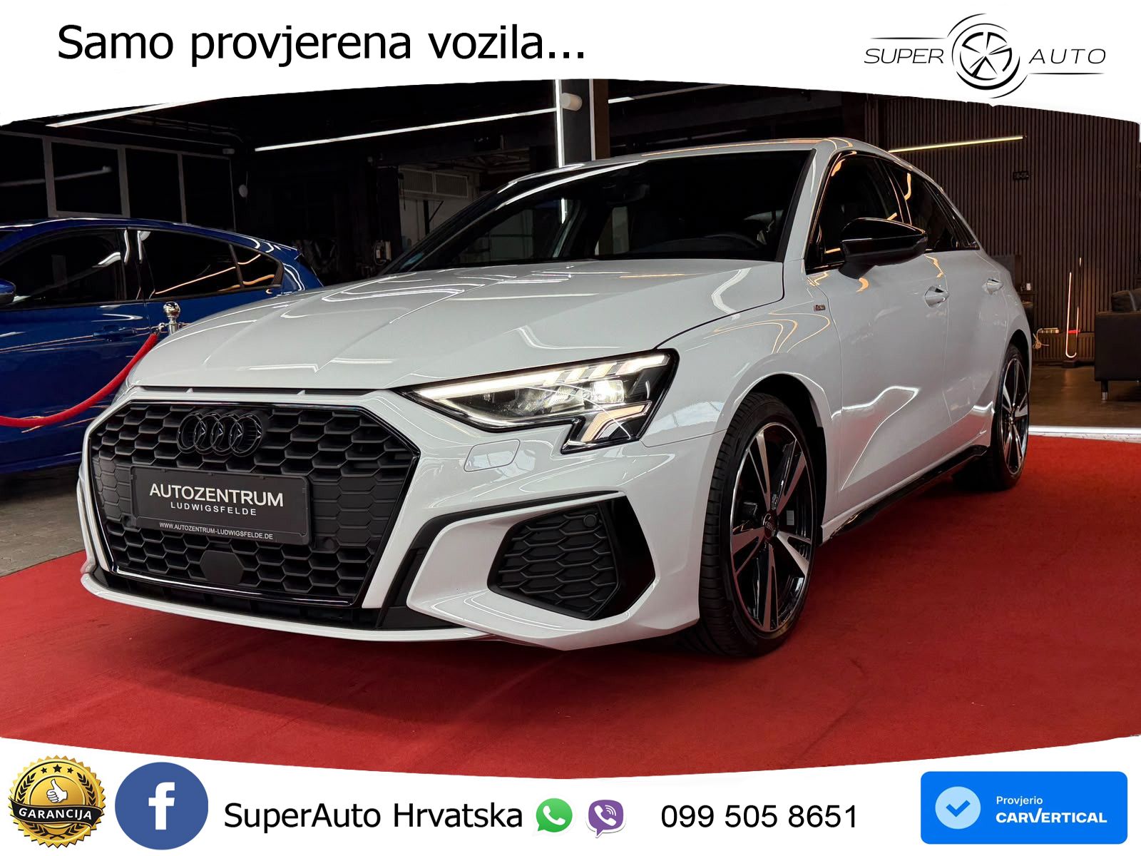 Audi A3 35 TDI (150 KS) S tronic S line LED+GR SJED+ACC
