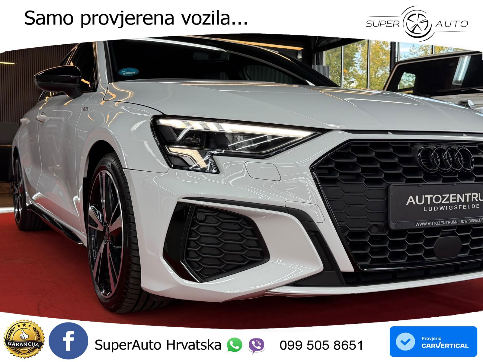 Audi A3 35 TDI (150 KS) S tronic S line LED+GR SJED+ACC