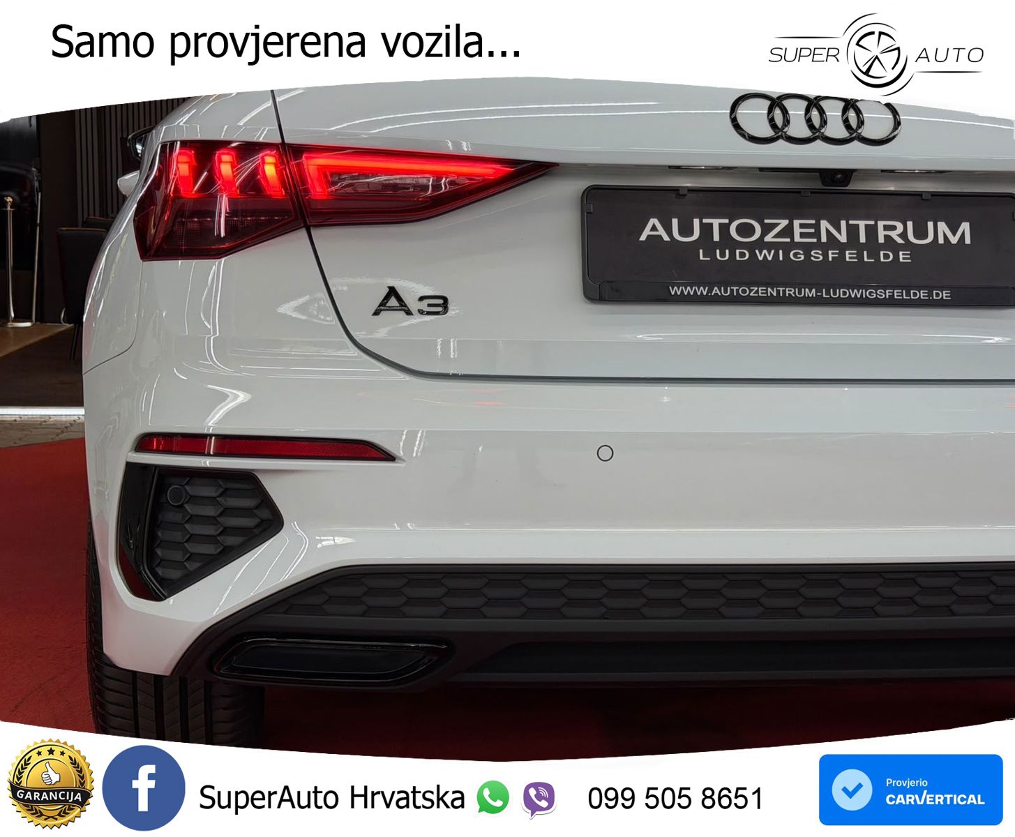 Audi A3 35 TDI (150 KS) S tronic S line LED+GR SJED+ACC