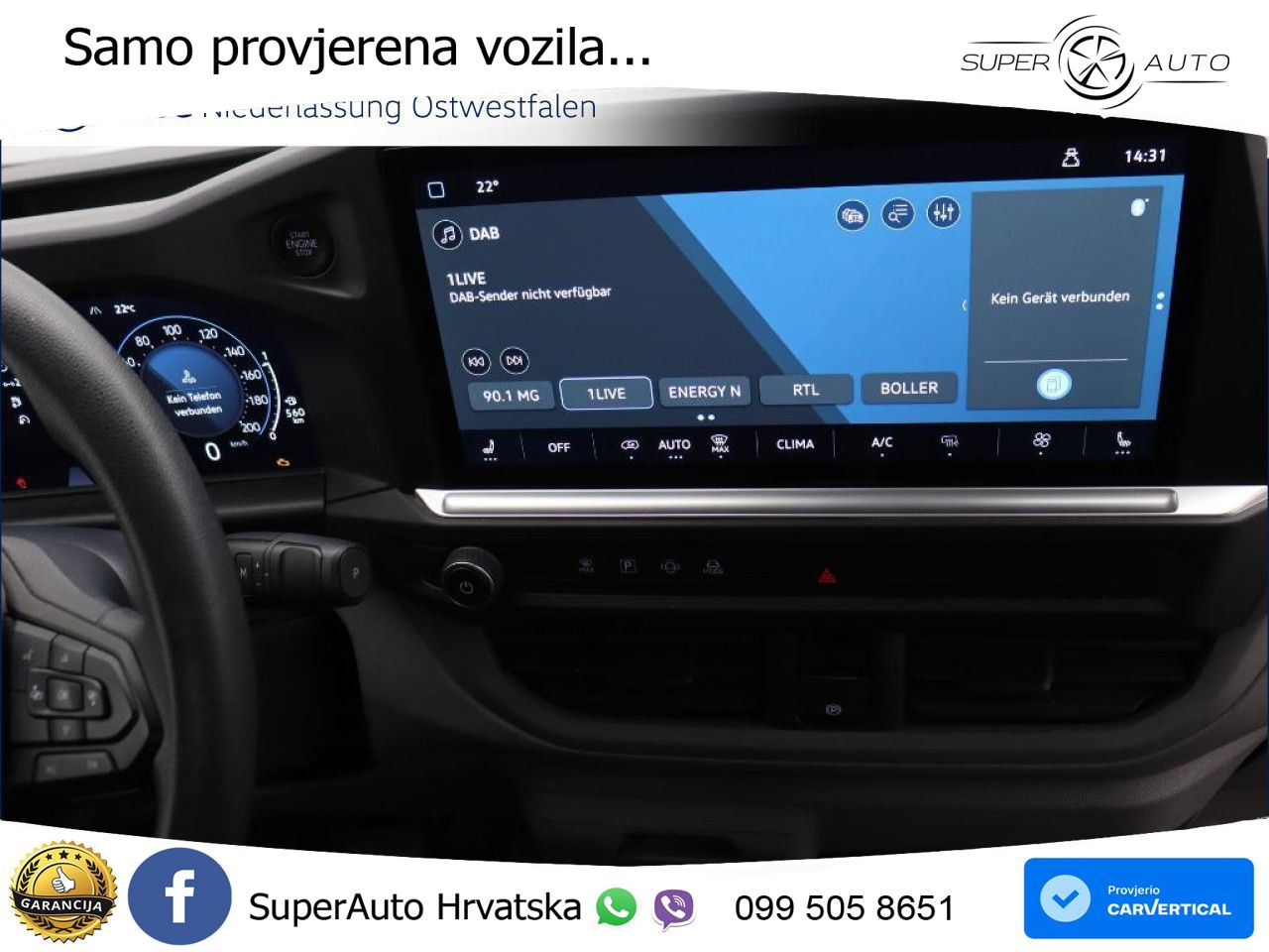 Volkswagen Transporter Kasten kurz PDC Klima Sitzheizung ZV 150 KS