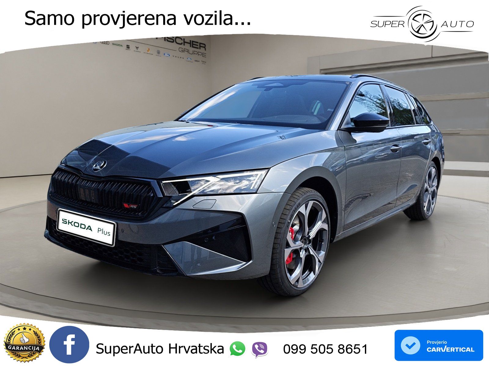 Škoda Octavia Combi RS 2.0 TSI (265 KS) DSG LED+GR SJED+ACC