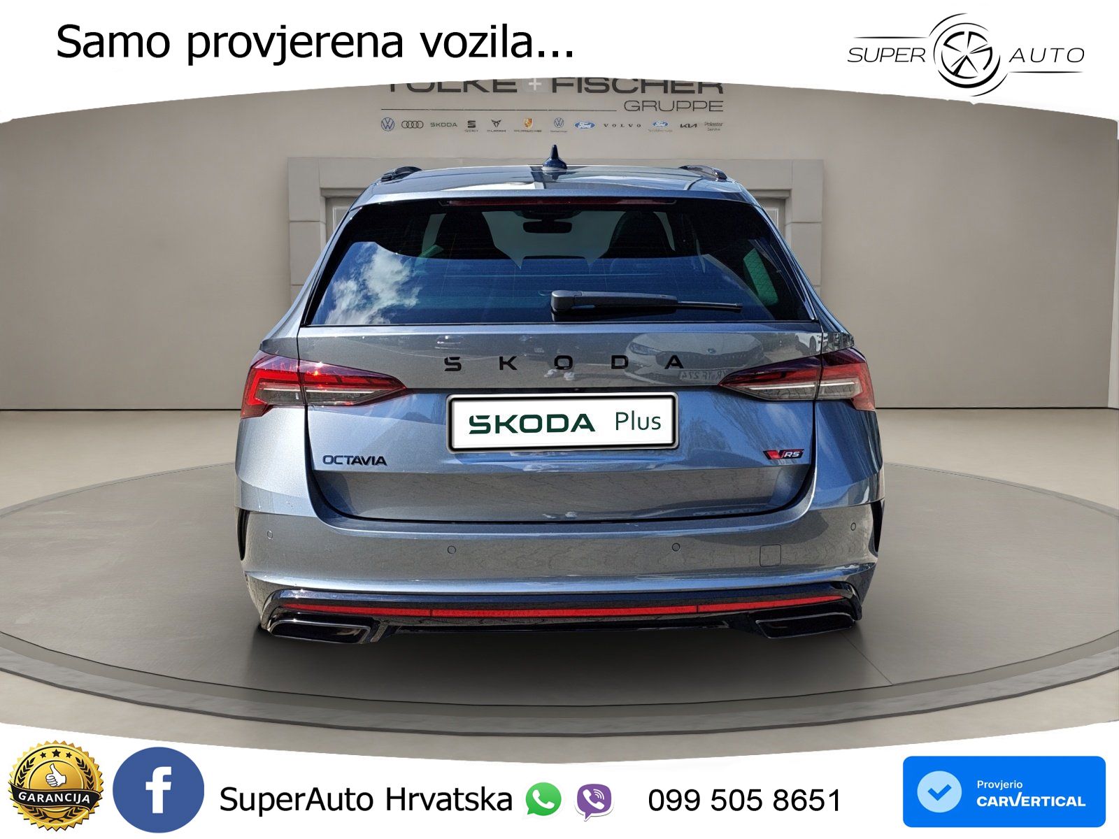 Škoda Octavia Combi RS 2.0 TSI (265 KS) DSG LED+GR SJED+ACC