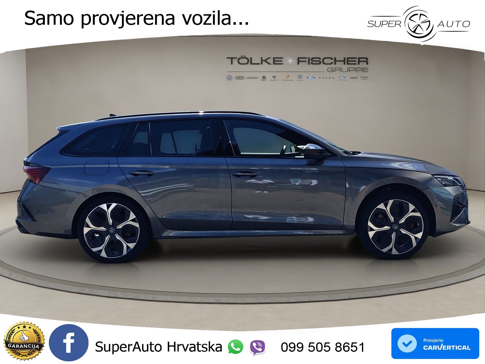 Škoda Octavia Combi RS 2.0 TSI (265 KS) DSG LED+GR SJED+ACC