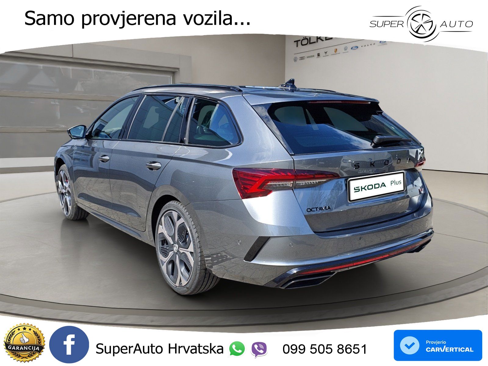 Škoda Octavia Combi RS 2.0 TSI (265 KS) DSG LED+GR SJED+ACC