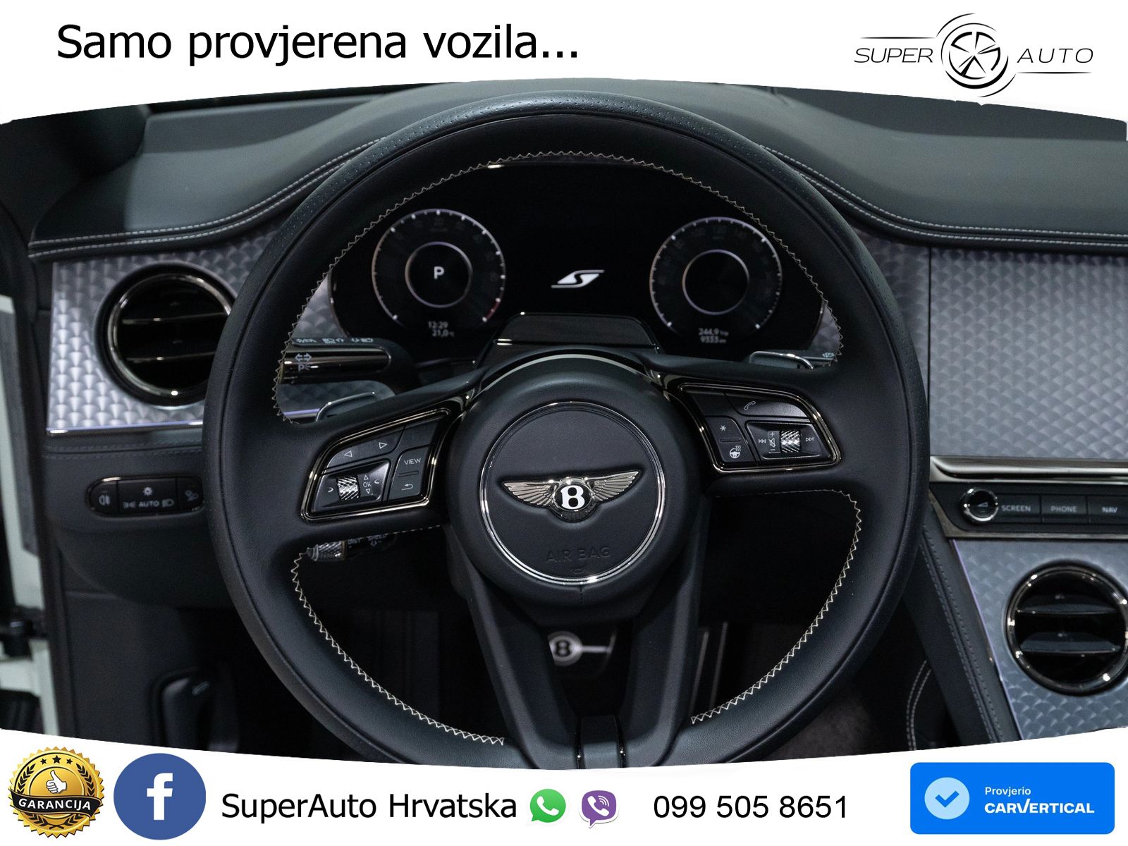 Bentley Continental GTC IV 4.0 V8 TFSi (680 KS) AWD DCT ZRAČNI+ACC+GR SJED+KAM