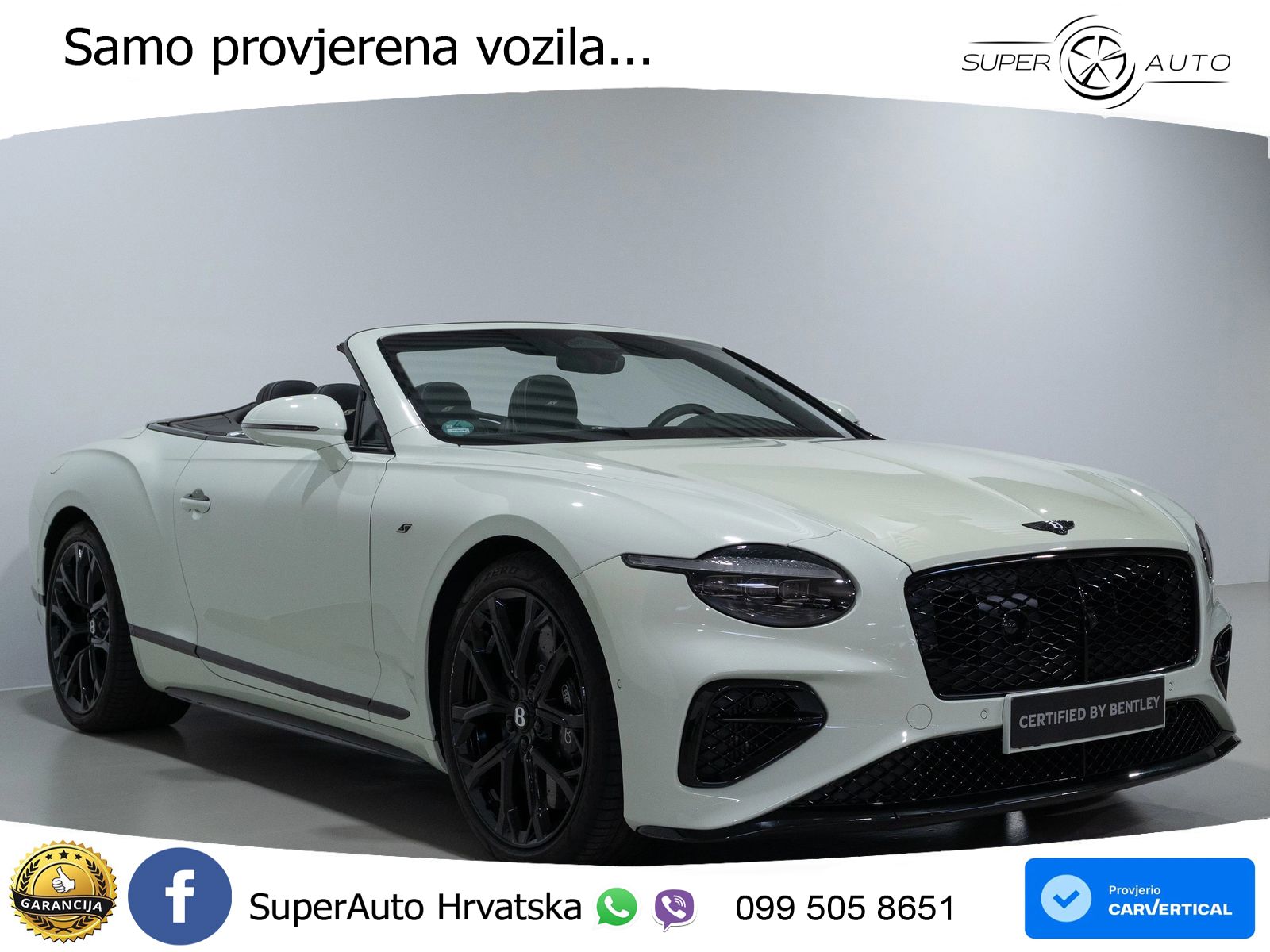 Bentley Continental GTC IV 4.0 V8 TFSi (680 KS) AWD DCT ZRAČNI+ACC+GR SJED+KAM