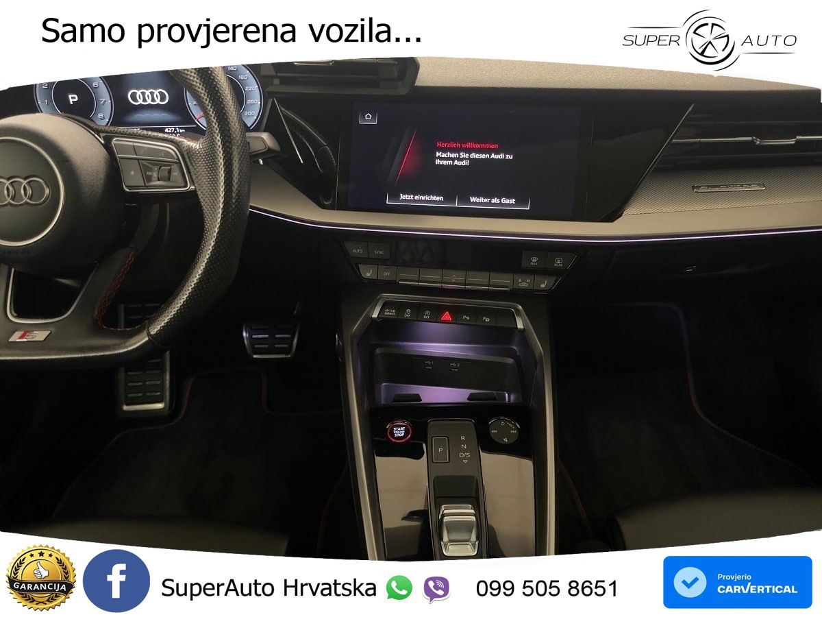 Audi S3 Limuzina 2.0 TFSI (310 KS) quattro S tronic LED+GR SJED+ACC