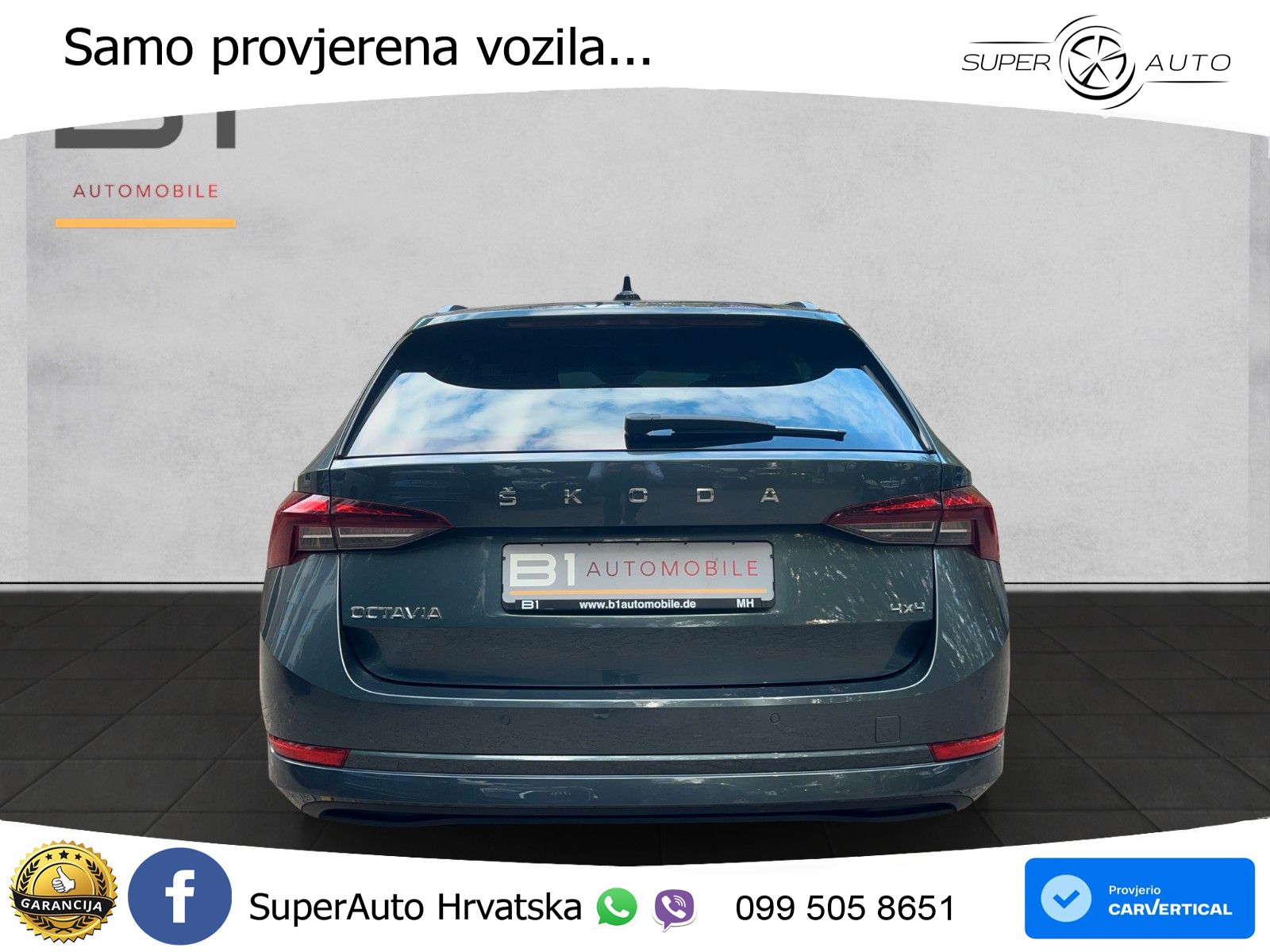 Škoda Octavia Combi 2.0 TDI (150 KS) 4x4 DSG LED+GR SJED+ACC