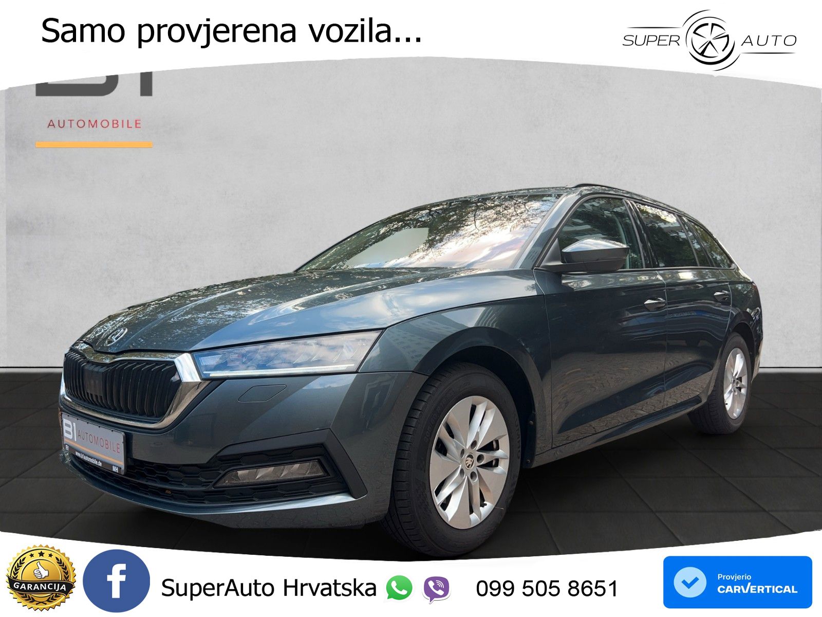 Škoda Octavia Combi 2.0 TDI (150 KS) 4x4 DSG LED+GR SJED+ACC