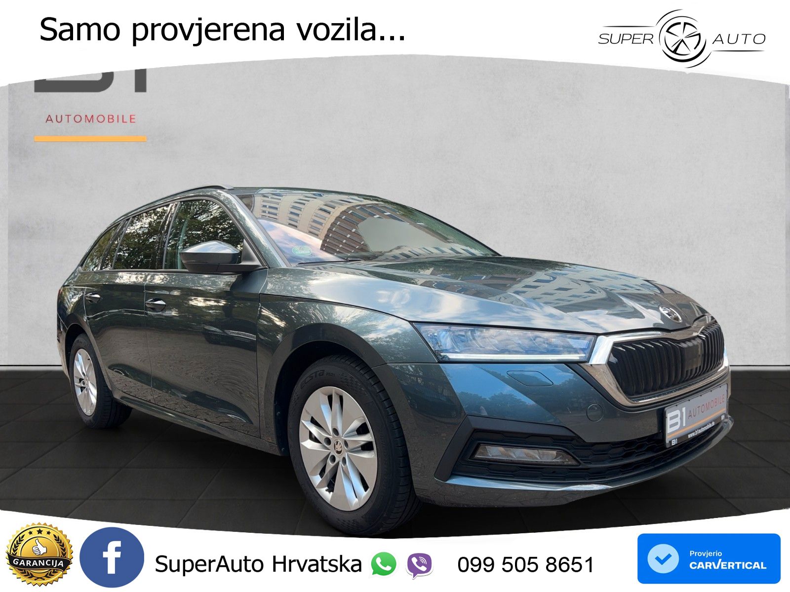 Škoda Octavia Combi 2.0 TDI (150 KS) 4x4 DSG LED+GR SJED+ACC